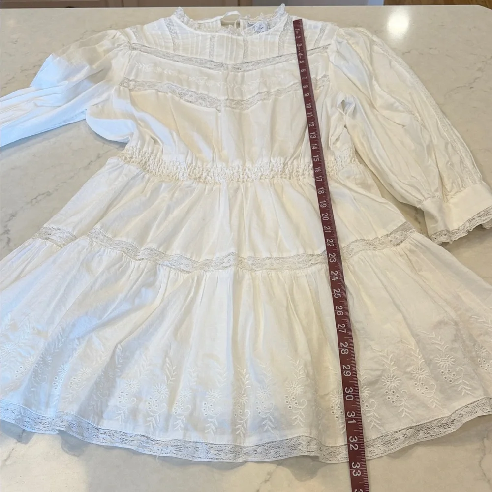LoveShackFancy X Target Talula White Embroidered‎ Lace Dress Size Medium - Picture 10 of 10
